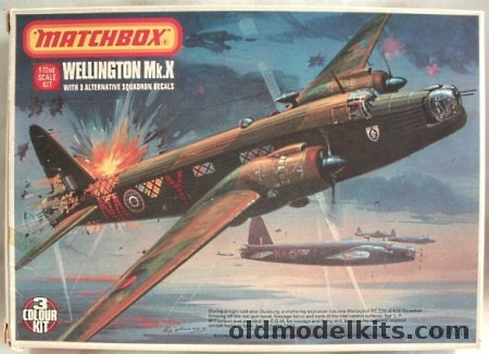 Matchbox 1/72 Wellington Mk.X / Mk.XIV - Coastal Command / Canadian or British, PK-402 plastic model kit